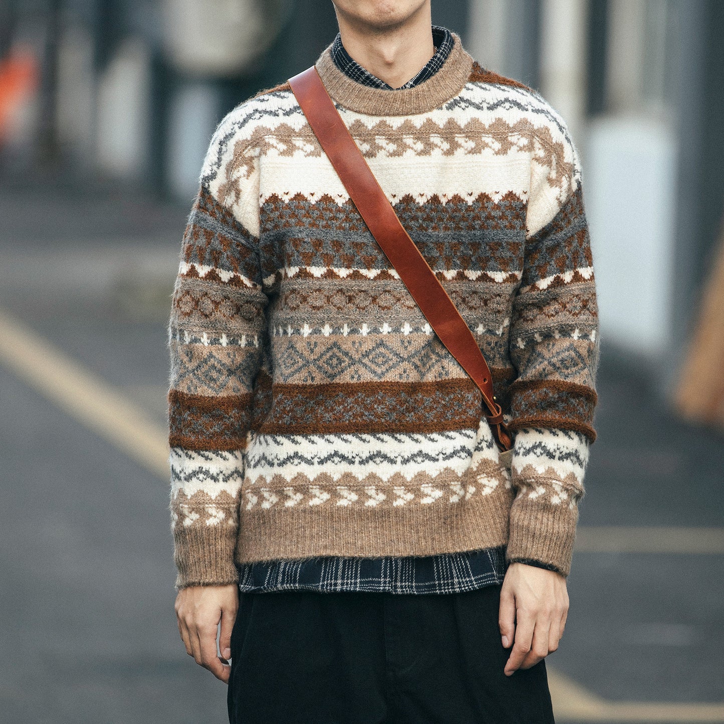 Ethnic Style Sweater For Men