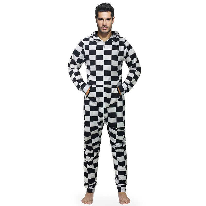 Check Jumpsuit For Men