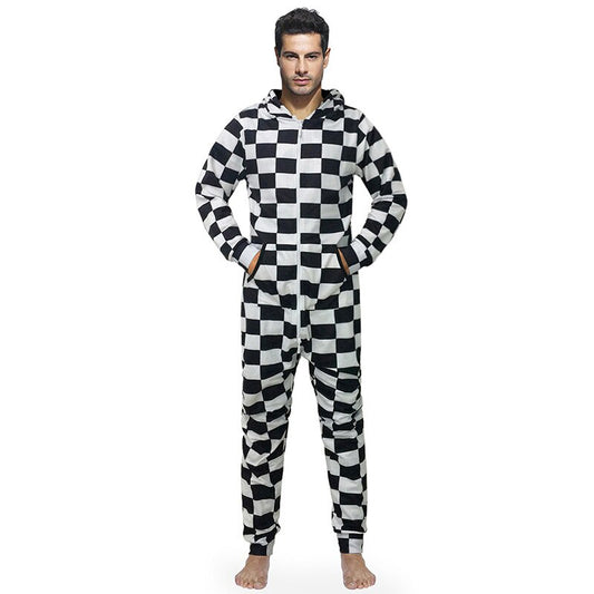 Check Jumpsuit For Men