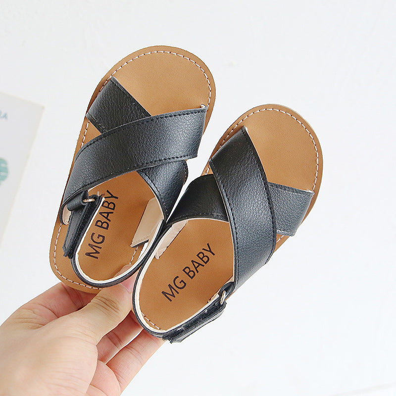 cross slip sandals for boys