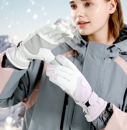 Ski Gloves Winter Men Plush Insulation