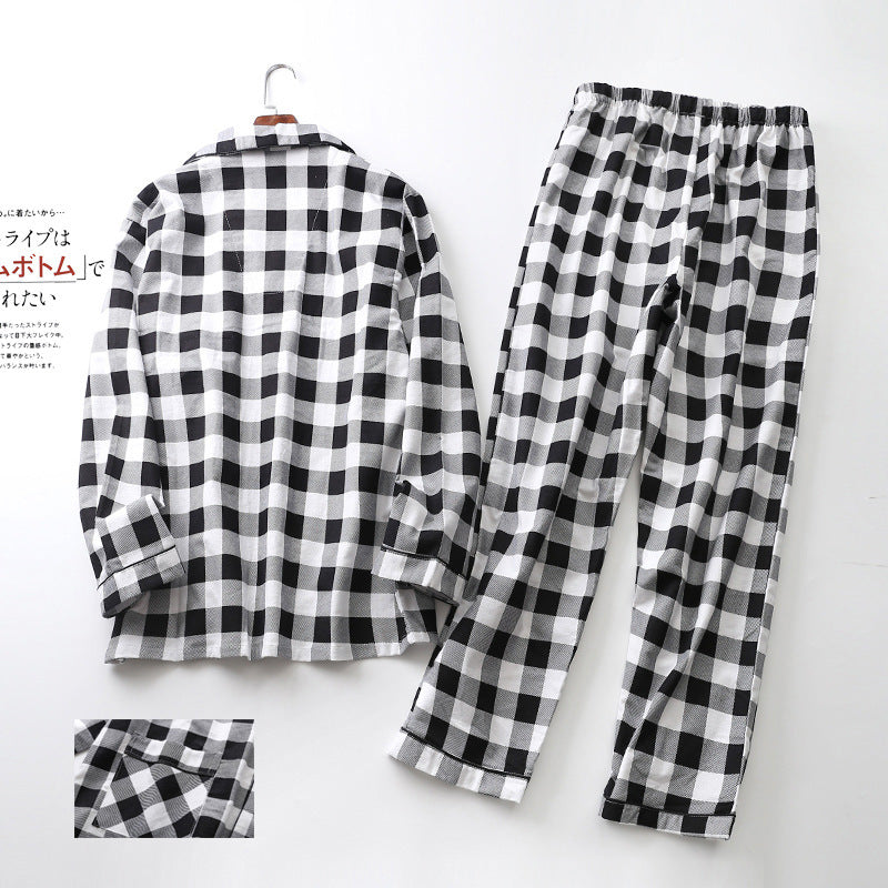 Printed Long-Sleeved Trousers Pajama Sets For Men