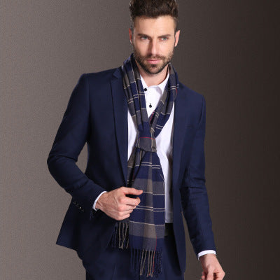 New Europe Fashion Shawl Scarves Men Winter Warm Tartan