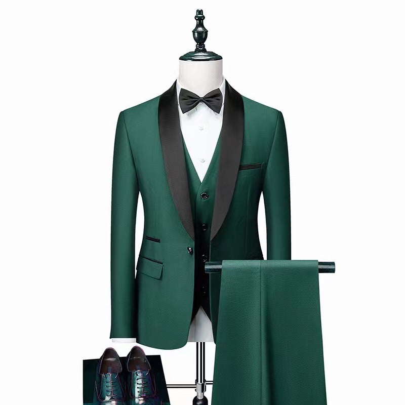 3 Pieces Wedding Suit Set For Men