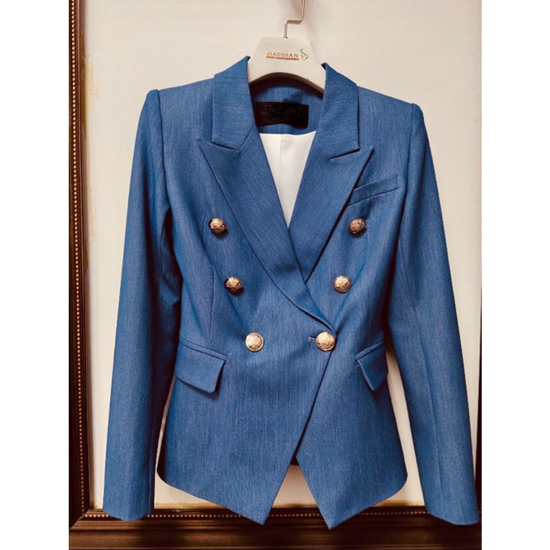 Button Temperament Blazer For Women