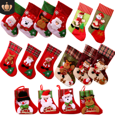 Christmas Decorations Santa Claus Socks Christmas Tree Pendant Christmas Socks Gift Bag Christmas Bag