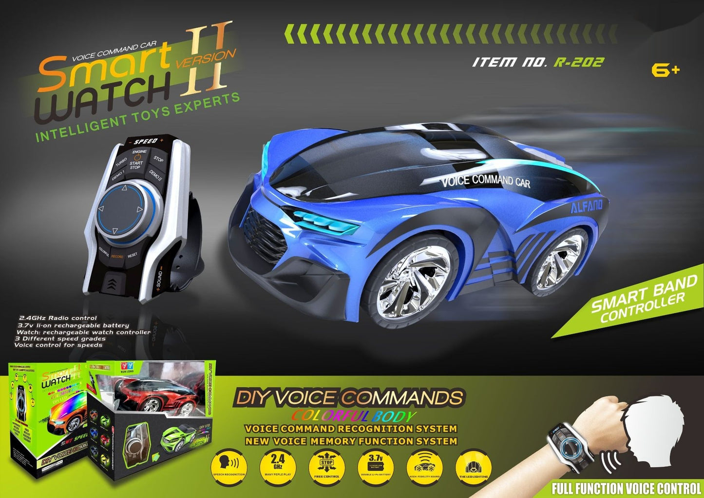 Watch Voice-activated Induction Electric Remote Control Cars