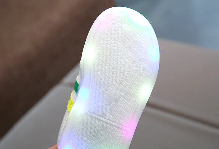 Kimmy White LED Sneakers Shoes for boys