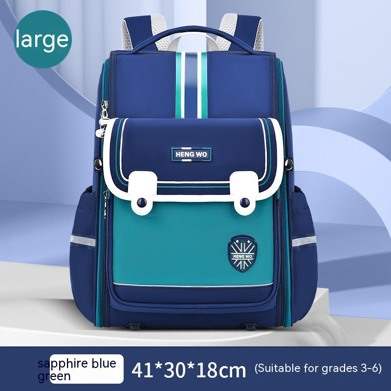 Primary School Student Schoolbag Female Lightweight Burden Alleviation Spine Protection