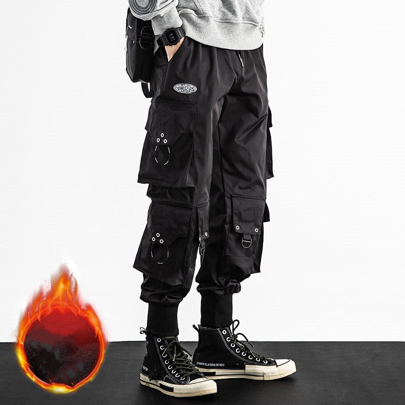 Large Cropped Baggy Cargo Pants For Men