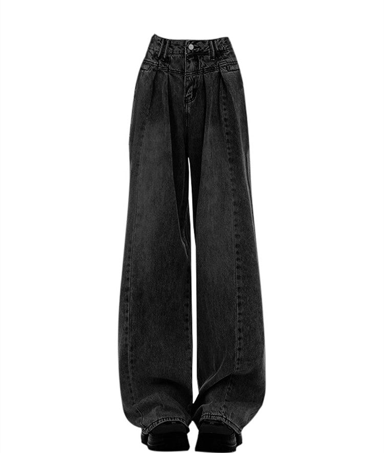 Low Waist Vintage Black Jeans For Women