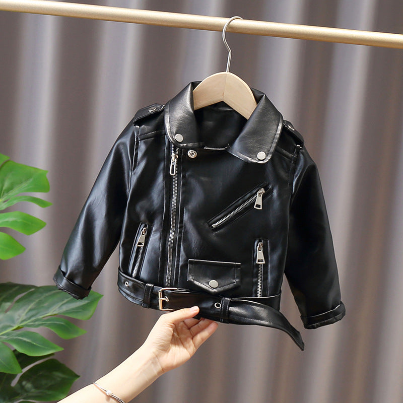 Western Style Leather Jacket for baby