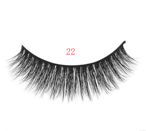 3D mink eyelashes 3 pairs of natural fiber long false eyelashes