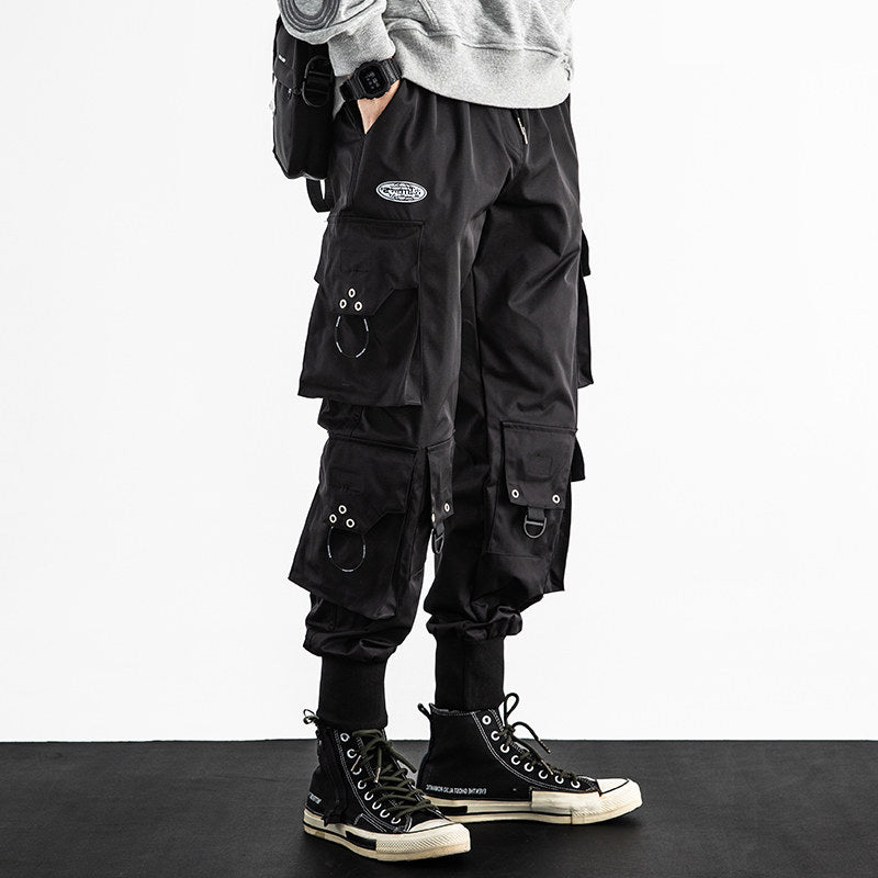 Large Cropped Baggy Cargo Pants For Men