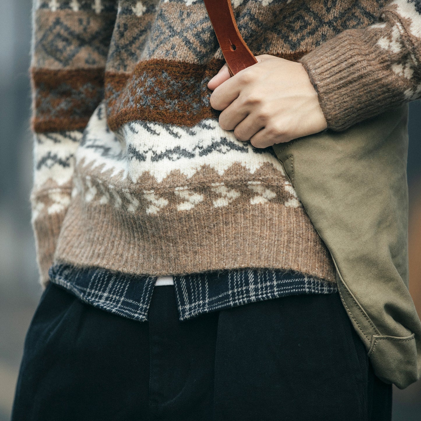 Ethnic Style Sweater For Men