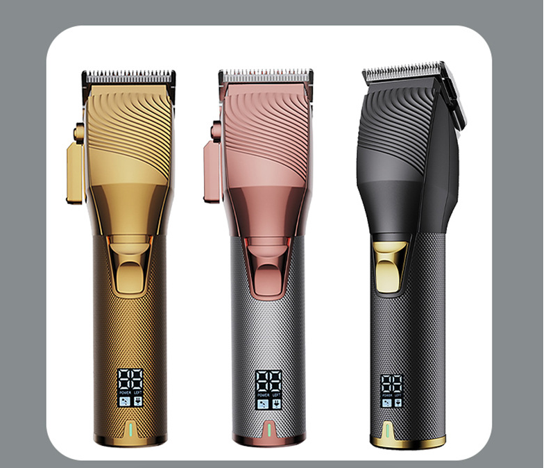 New LCD Digital Hair Trimmer Rechargeable Metal