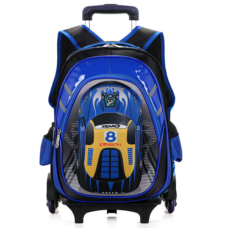 Detachable Trolley Schoolbag for kids