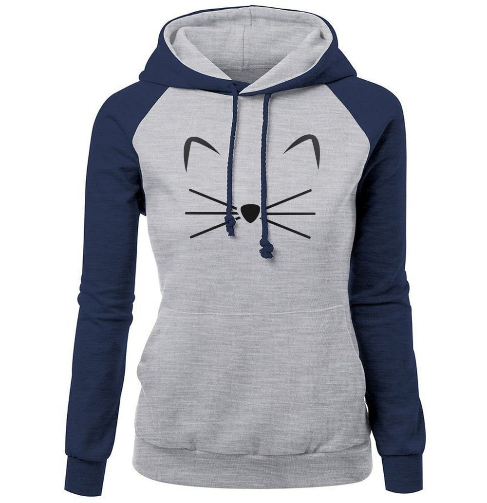 Cute Cat Hoodies For Women