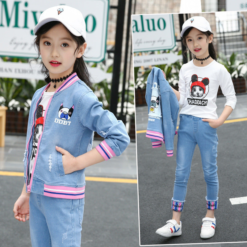 denim suit for girls