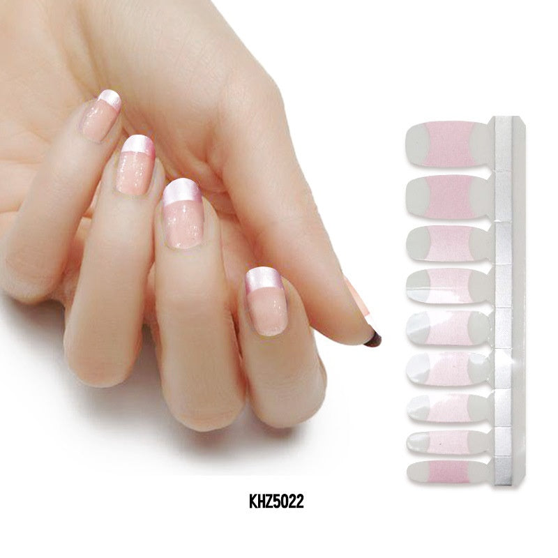 Pearl gloss nail polish film nail sticker