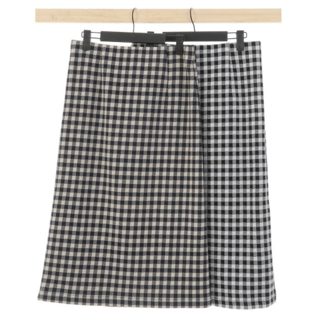 Checkered Knitted Skirts For Women