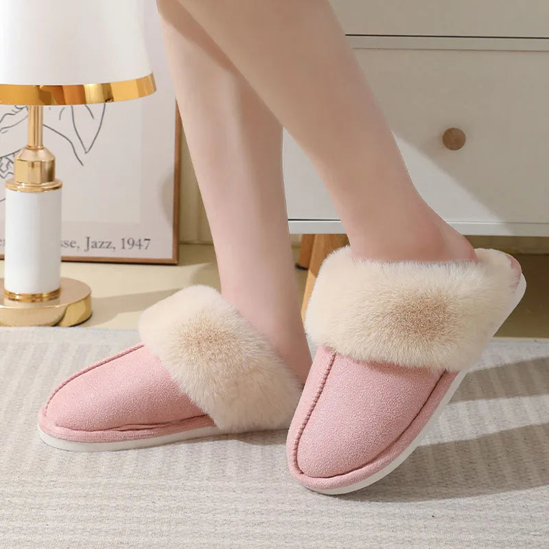 Winter Warm Plush Home Slippers for girls