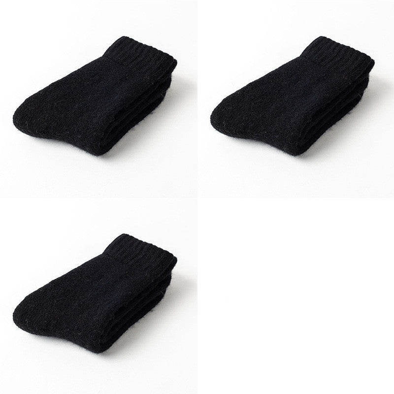 Men Cashmere Socks Thick Warm Wool Women Winter So