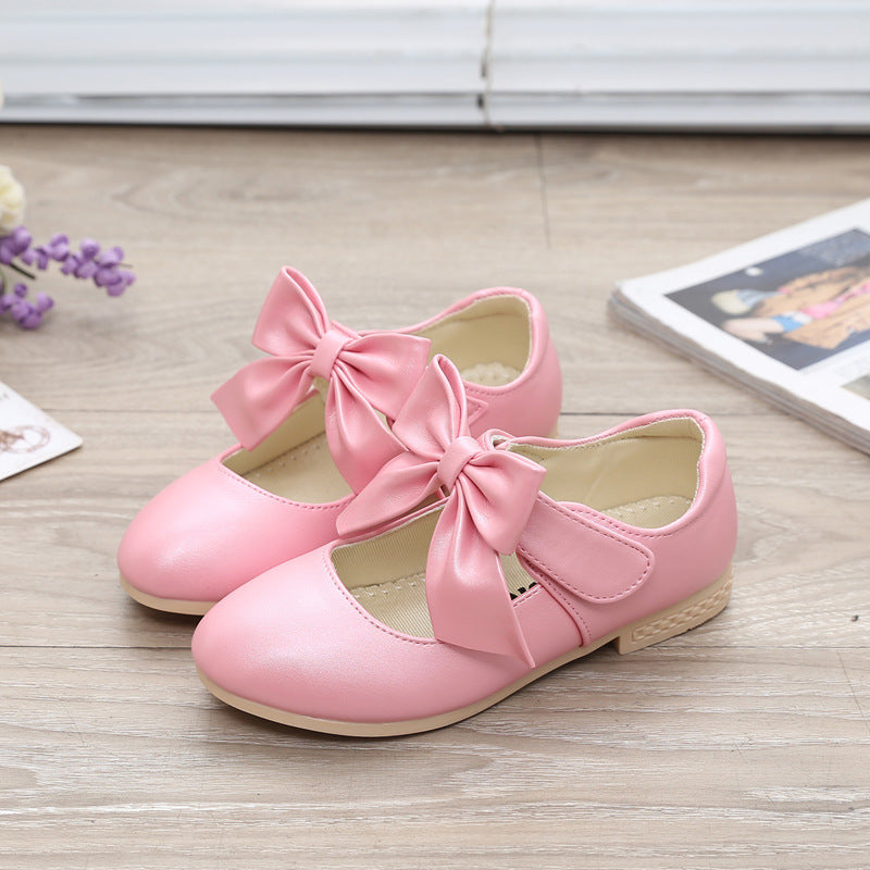 White Leather  Princess Shoes for girls