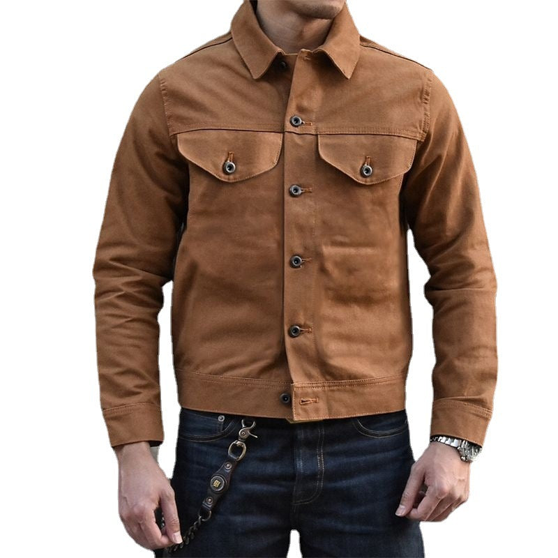 Tops Solid Color Jackets For Men