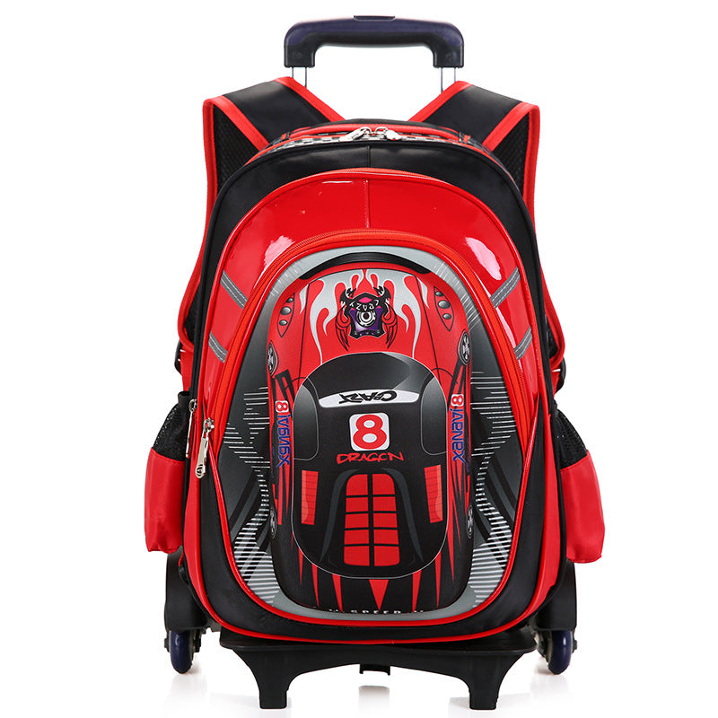 Detachable Trolley Schoolbag for kids