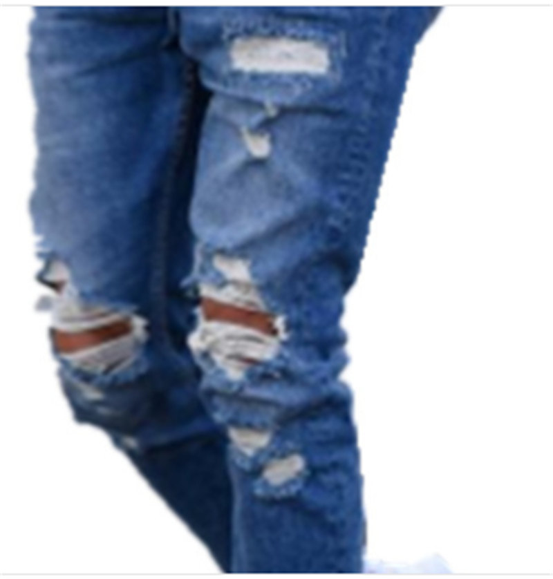 Blue Ripped Jeans For Men