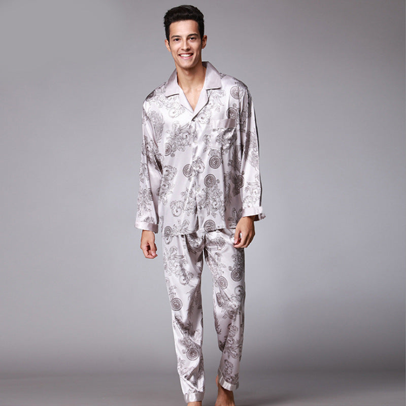 Long Sleeve Pajamas Set For Men