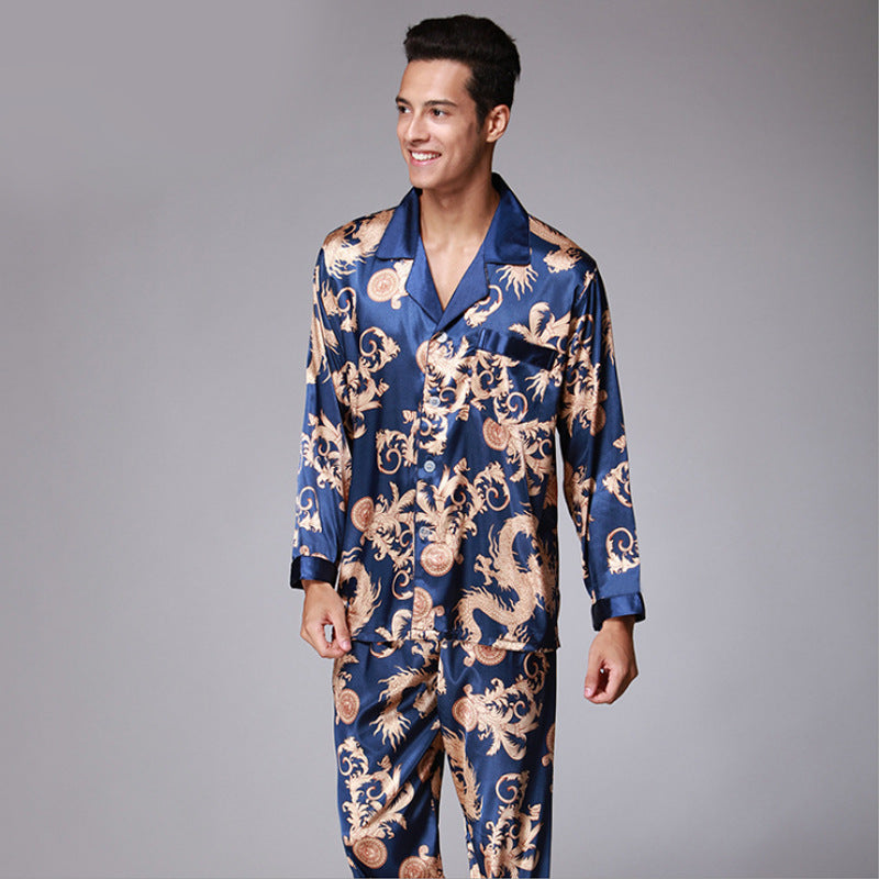 Long Sleeve Pajamas Set For Men