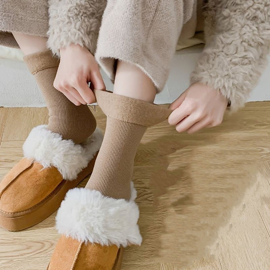 Mid-High Tube Warm Snow Socks for girls and women