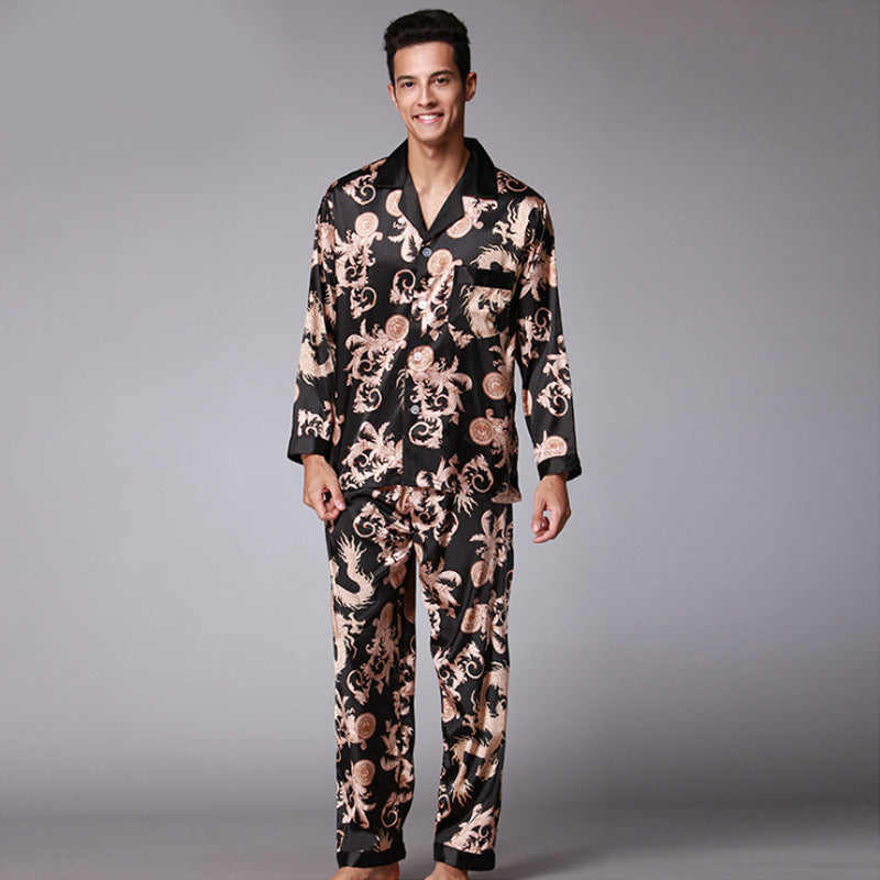 Long Sleeve Pajamas Set For Men