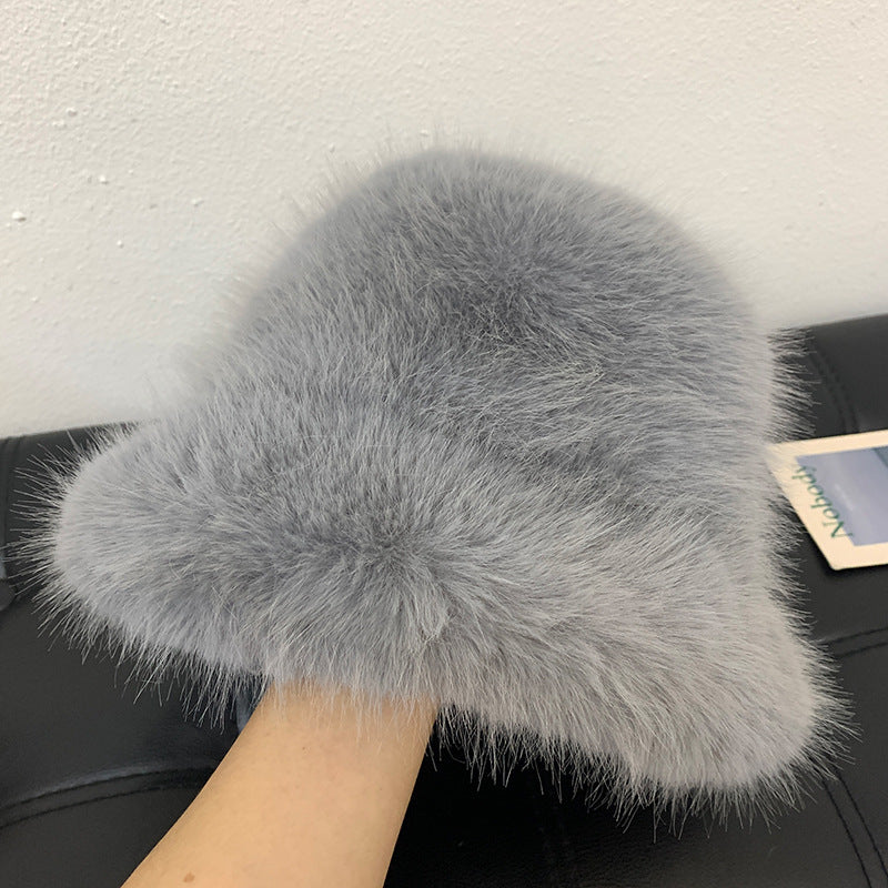 High-end Face-looking Small Warm Ear Protection Mink Hat For Women