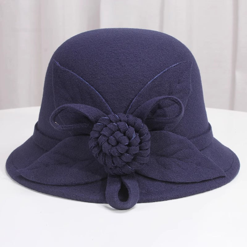 Korean Style Autumn And Winter  Woolen   Fisherman Basin Hat for girls