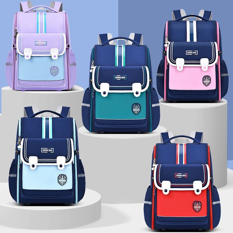 Primary School Student Schoolbag Female Lightweight Burden Alleviation Spine Protection