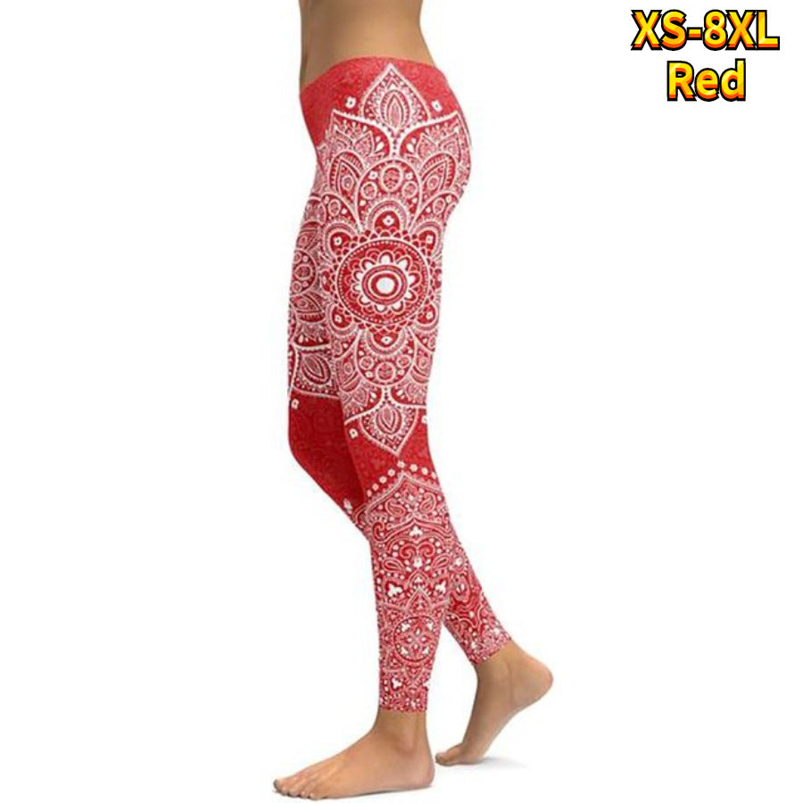 3D Printing High Waist Sexy Hip Yoga Pants For Women