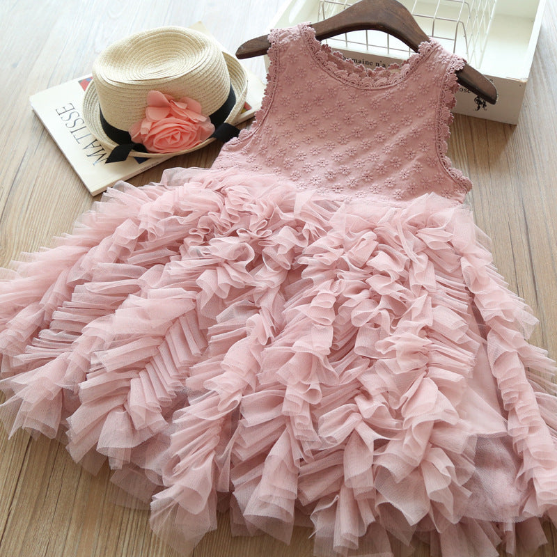 Sleeveless Summer  Puff Dress for girls