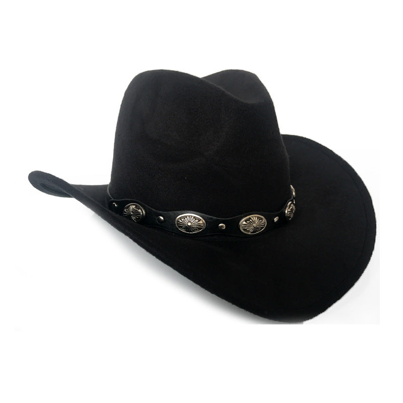 Punk Style Cowboy Hats And Felt For  Women