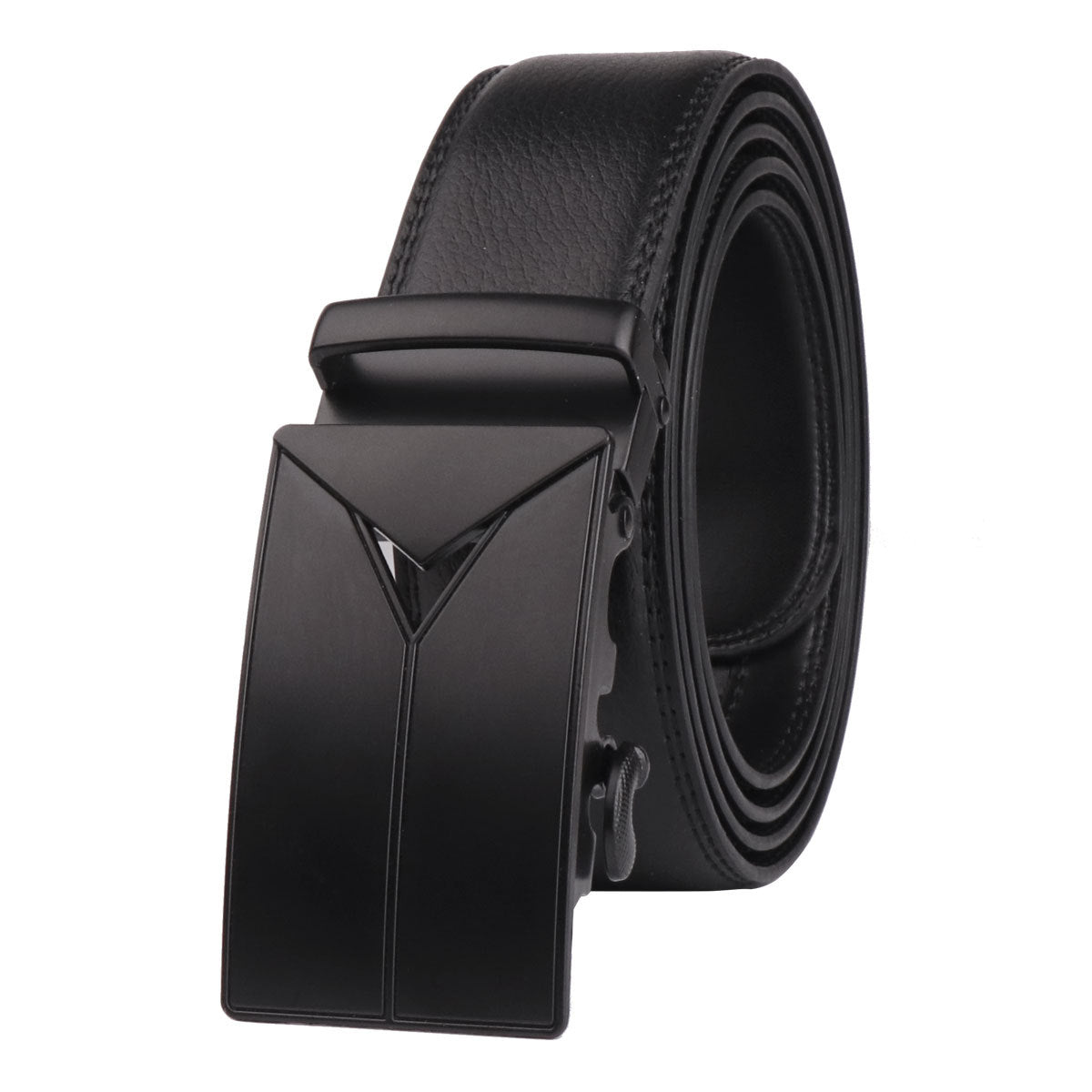 Leather men's belt