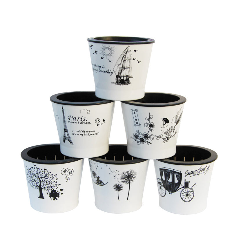 WHITE PLANT POTS