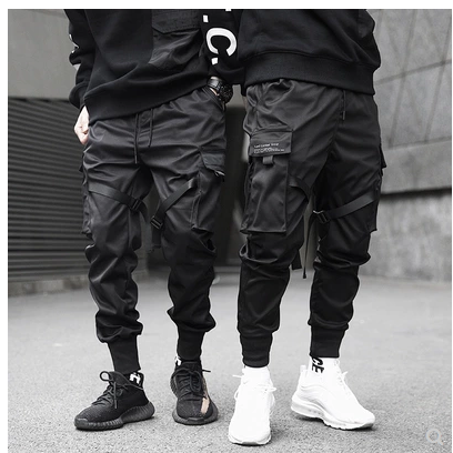 Elastic Waist Hip Hop Cargo Pant For Men