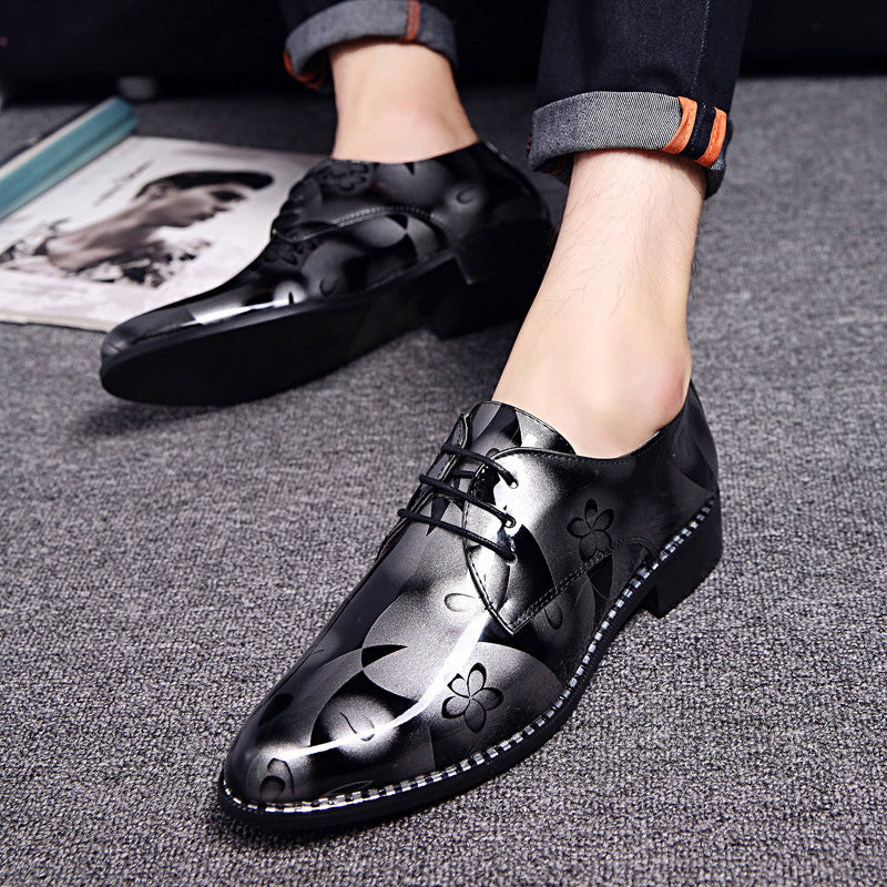 Business Formal Wear Wedding Bright Leather Shoes for men