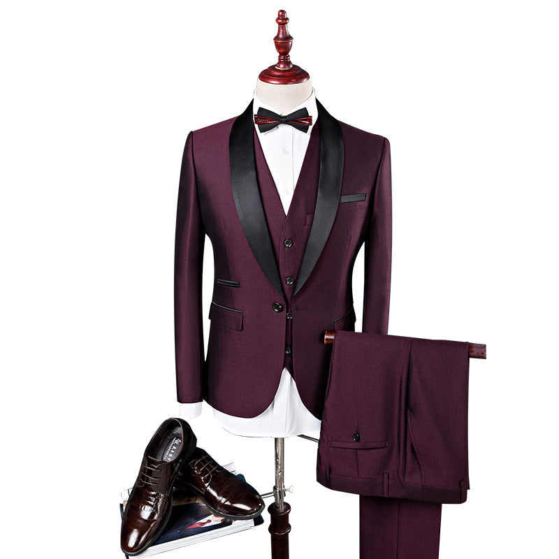 3 Pieces Wedding Suit Set For Men