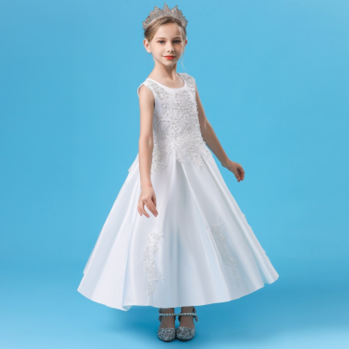 Summer Piano Performance Costume Dress for girls