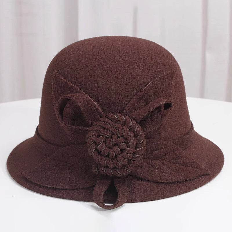 Korean Style Autumn And Winter  Woolen   Fisherman Basin Hat for girls