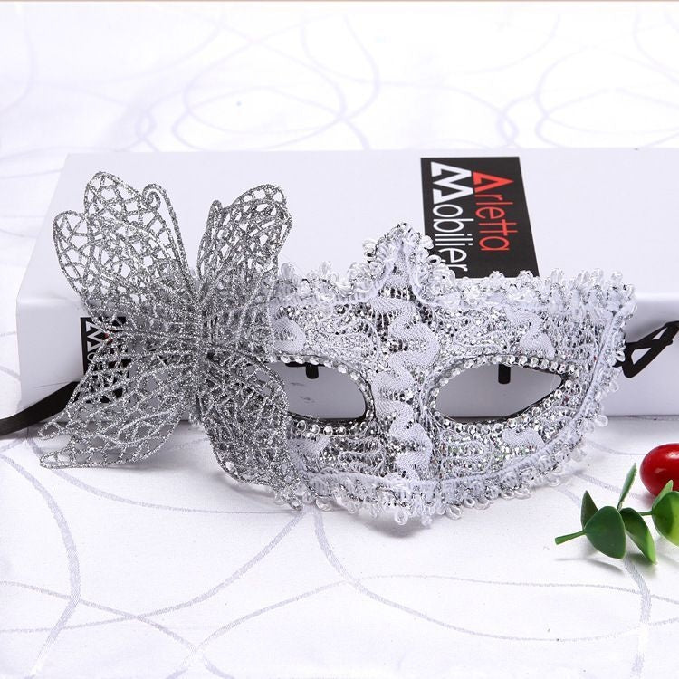 Dragon Pattern Leather Cloth Wrapper Surrounding Border Plus Butterfly Princess Mask Makeup Dance