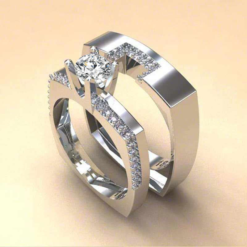 Fashion Inlaid Zirconium Ring for women